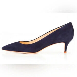 Marion Parke Suede Kitten Heel Pump | Classic Pump 45